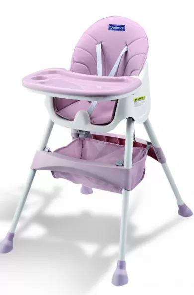 Optimal Baby High Chair 2 in 1 - Pink