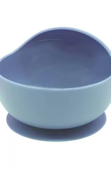 Silicone Snail Bowl For Babies & Toddlers - Cloudy Blue