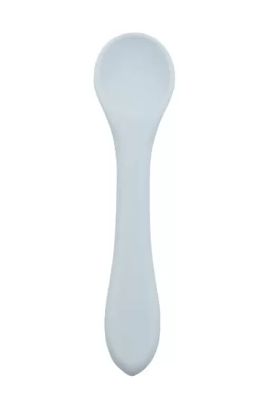 Soft-Tip Silicone Feeding Spoons For Babies & Infants - Cloudy Blue