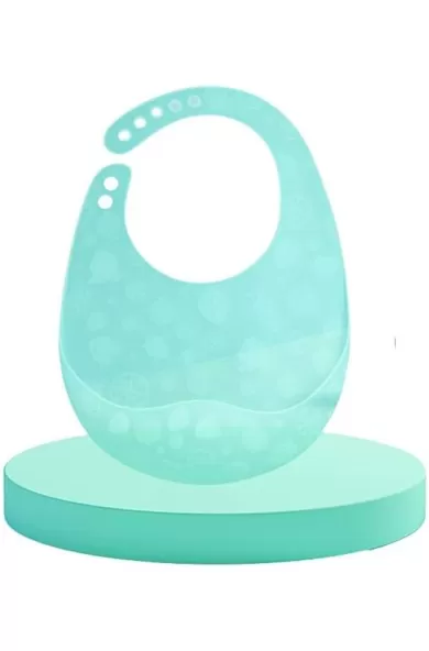 Silicone Feeding Bibs For Babies & Toddlers - Light Blue