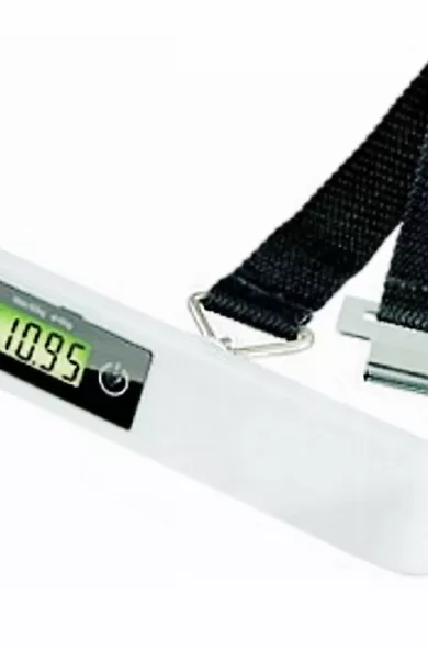 Luggage Scale Digital 50 Kg Capacity Compact - White