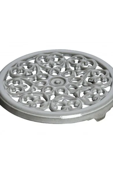 Staub Cast Iron Lilly Trivet Round 23 cm - Grey