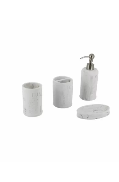 Bathroom Set White Round