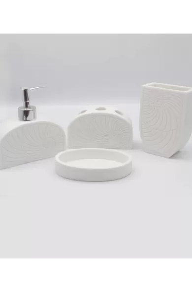 Bathroom Resin Set White