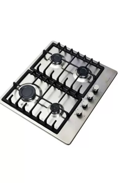 Super Chef Hob Cast Iron 4 Gas Burners - 60 cm Inox