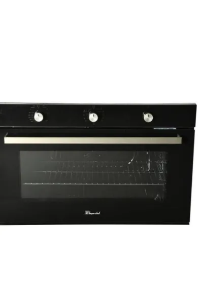 Super Chef Oven Gas Full Glass - 90 cm Black