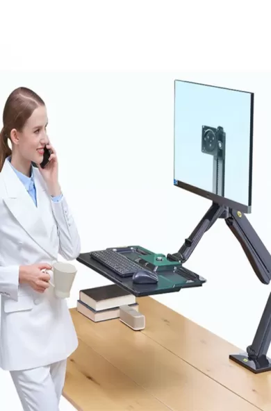 NB Standing Desk Sit Stand Adjustable Work Station Heavy Duty