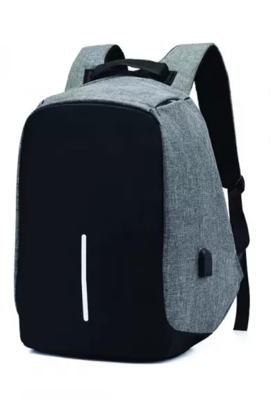 Conqueror Laptop Backpack Grey And Black