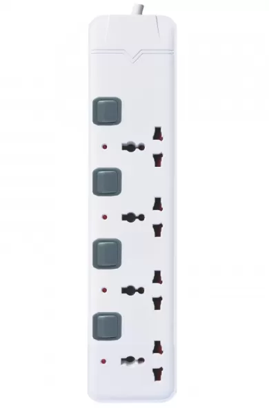 Conqueror 4 Outlet Extension Power Cord 5 Meters + 2USB
