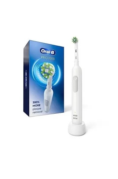 Oral-B PRO 1000 Rechargeable Electric Toothbrush CrossAction Brush Head