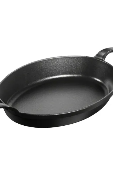 Staub Cast Iron Baking Dish Black Oval - 24cm