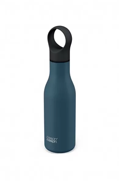 Joseph Joseph Loop 500ml Stainless Steel Vacuum Insulated Water Bottle - Blue