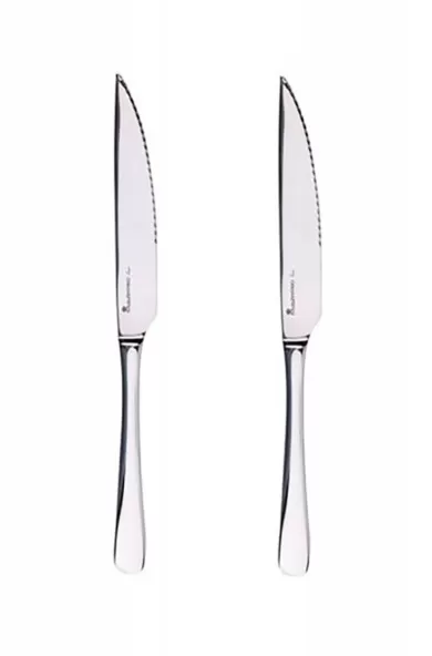 MasterPro Set 2 Pcs Steak Knife Stainless Steel Shiny Foodies