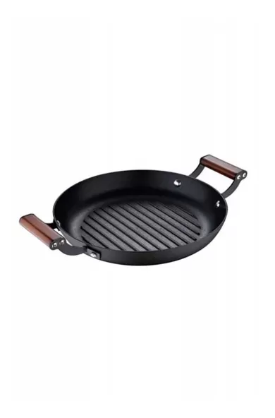 MasterPro Round Grill Plate Pressed Iron Odin - 32cm