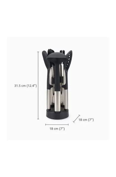 Joseph Joseph Elevate Fusion 5 Pcs SS Utensil Set with Compact Stand