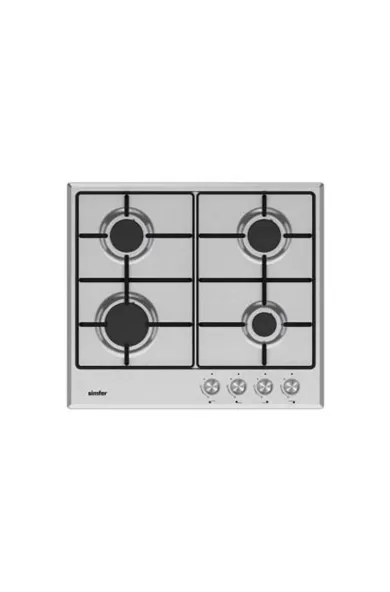 Simfer Built-in Gas Hob Stainless Steel Enamel Grid