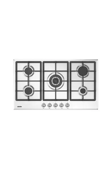 Simfer Built-in Gas Hob Stainless Cast Iron Grid