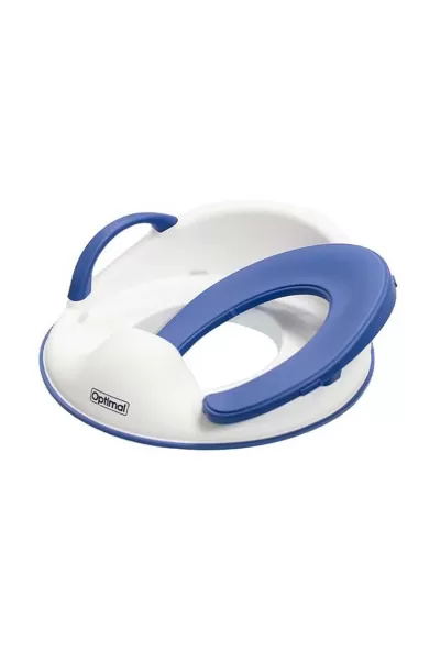 Optimal Baby Potty Training Seat with Soft Cushion and Handle - Blue