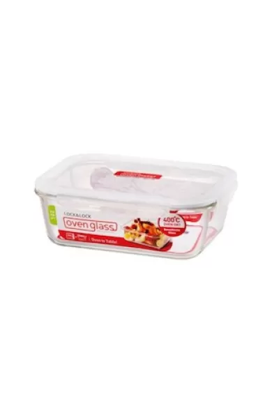 LocknLock Rectangular Oven Glass Food Storage Container - 2l