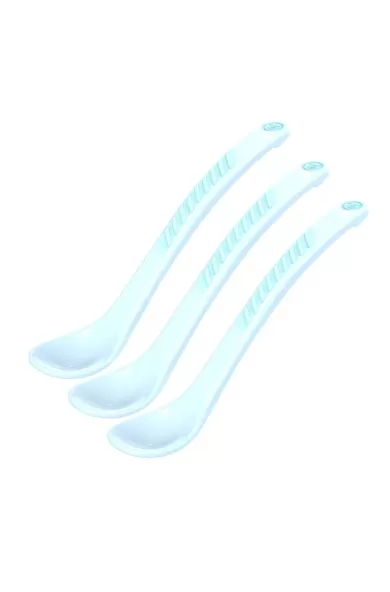 Twistshake 3x Feeding Spoons Angled - Pastel Blue