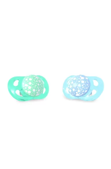 Twistshake 2x Pacifiers 6+m - Pastel Blue & Pastel Green