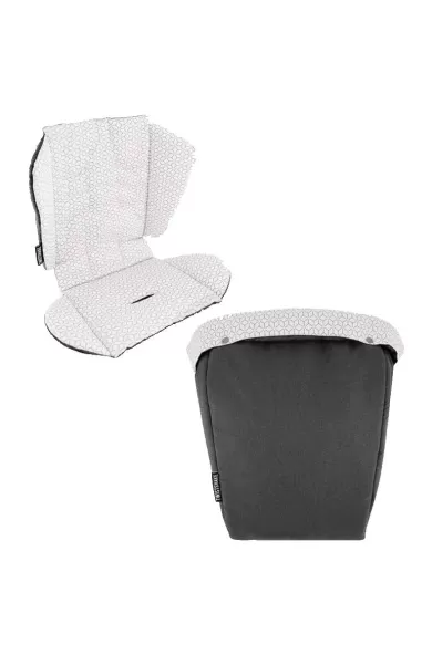 Twistshake Tour Seat Liner + Foot Muff - Black