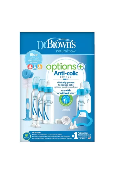Dr. Brown's Narrow gift set options+ - Blue