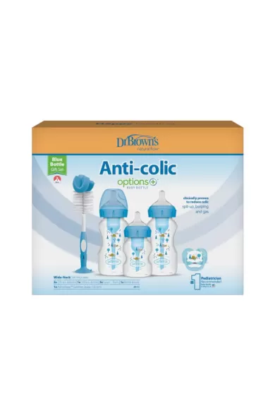 Dr. Brown's Wide Neck Options+ Gift Set - Blue