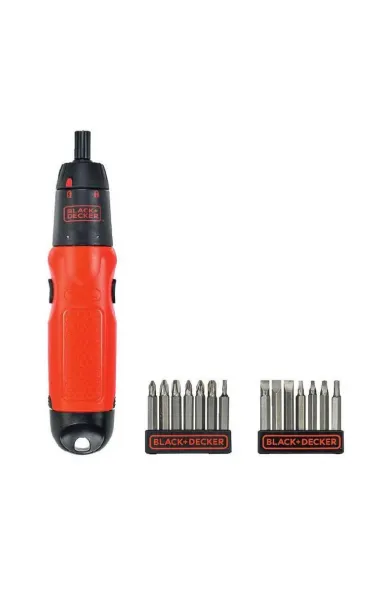 Black & Decker Cordless Screwdriver + 19 Pieces Accessories Set