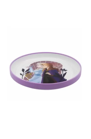 Disney Non Slip Bicolor Premium Plate - Frozen Trust The Journey