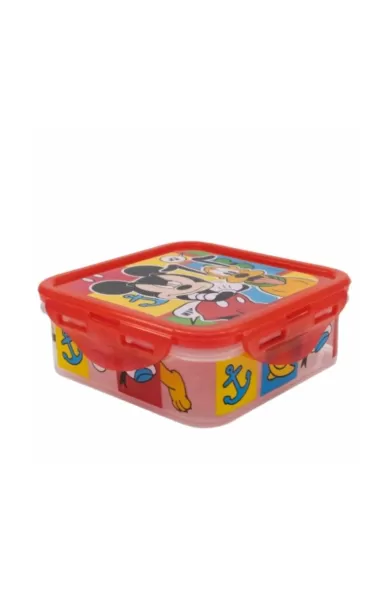 Disney Square Hermetic Food Container 500ml - Mickey Mouse Better Together
