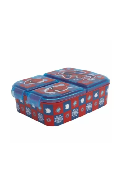 Disney Multi Compartment Sandwich Box - Spiderman Arachnid Grid
