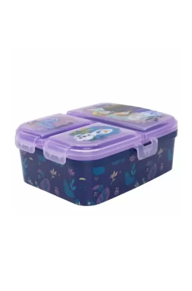 Disney Xl Multi Compartment Rectangular Sandwich Box - Frozen Trust The Journey