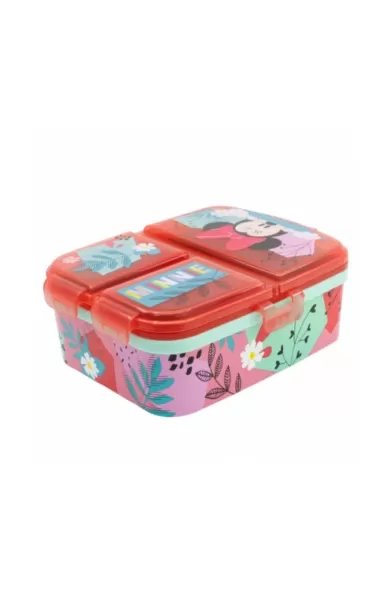 Disney Xl Multi Compartment Rectangular Sandwich Box - Minnie Mouse Being More Minnie