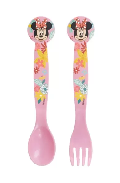 Disney 2 Pcs PP Cutlery Set In Polybag - Minnie Mouse Spring Look