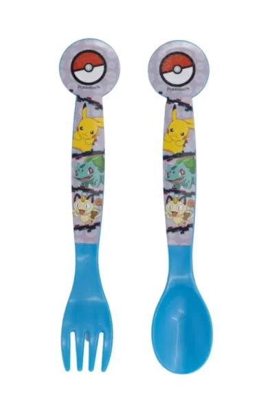 Disney 2 Pcs PP Cutlery Set In Polybag - Pokemon Distorsion