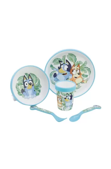 Disney Non Slip 5 Pcs Bicolor Premium Set In Standard Box - Bluey