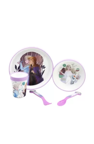 Disney Non Slip 5 Pcs Bicolor Premium Set In Standard Box - Frozen Trust The Journey