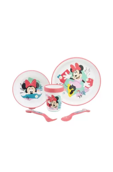 Disney Non Slip 5 Pcs Bicolor Premium Set In Standard Box - Minnie Mouse Being More Minnie