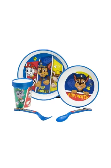 Disney Non Slip 5 Pcs Bicolor Premium Set In Standard Box - Paw Patrol Pup Power
