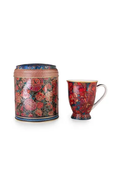 Images d'Orient Tin Box With Mug Kashmir