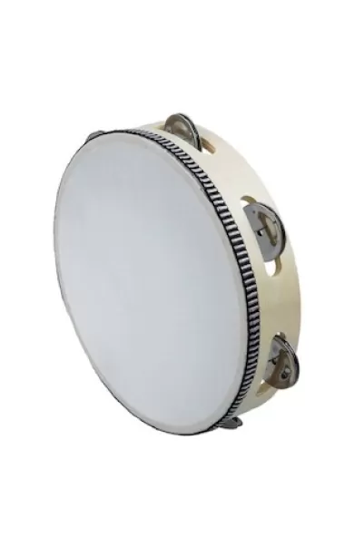 ABC Tambourine Wood Design Musical Instrument