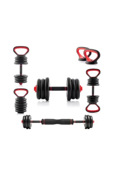 InnovaGoods 6-In-1 Set Of Adjustable Weights With Exercise Guide Sixfit