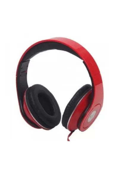 Dynamic Audio Headset with 3.5mm Jack Red&Black