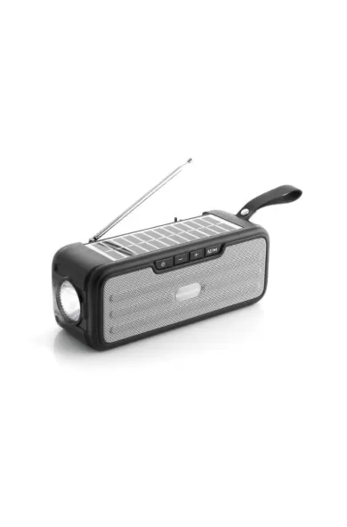 InnovaGoods Wireless Speaker With Solar Charging And Led Torch Sunker