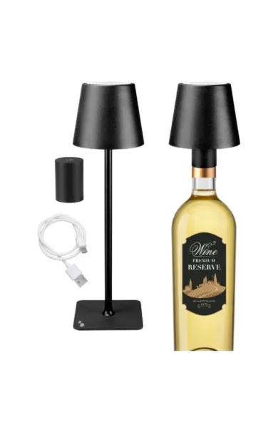 Beper Rechargeable Table Lamp 2 In 1 - Black