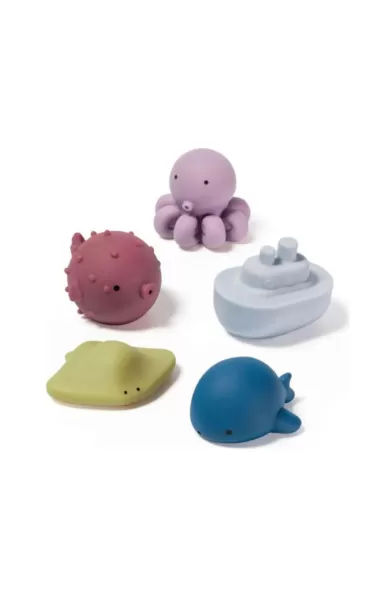 Bebe Confort Bath Toys Splitto 5’s+storage net