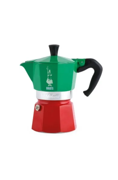 Bialetti Tricolour Mokina Coffee Makers - 6 cups