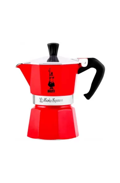 Bialetti Moka Express Color Red - 6 Cups