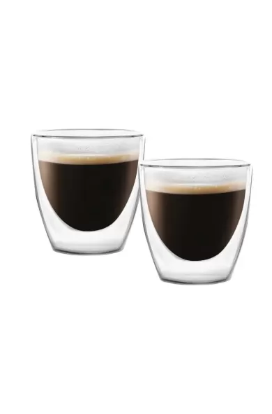 Vialli 2PCS DOUBLE WALL ESPRESSO Glasses AMO